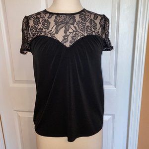 - Express XS black lace top
